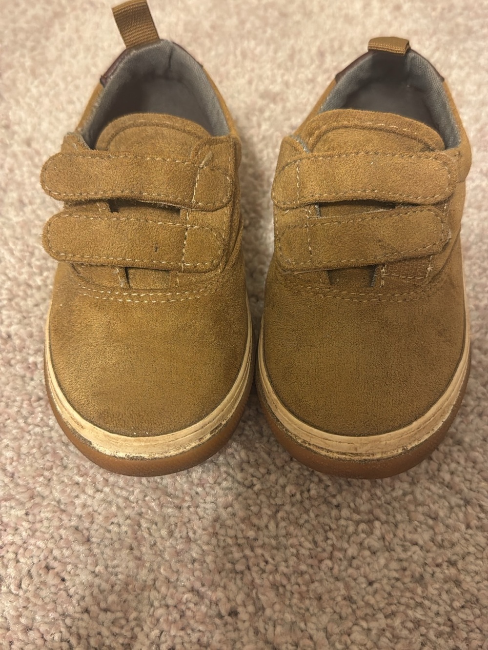 Old Navy Kids Suede Double-Strap Shoes in Brown Tan